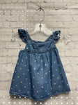 Size 9 Months Girl's Blue Oshkosh Tank Top