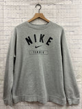Size Large Ladies Gray Print Nike Sweatshirt