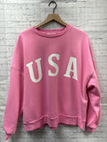 Size XL Ladies Pink Zenana Sweatshirt