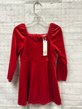 Size 3t Girl's Red Velour GB girls Dress