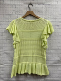 Size Large Ladies Yellow Entro Blouse