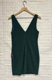 Size Large Ladies Green Sparkle Lulu's Tank Dress