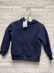 Size 2T Boy's Blue Polo Jacket