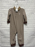 Size 18-24 Months Boy's Brown Stripe Jumpsuit