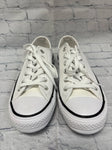 Size 6.5 Ladies White Leather Converse Tennis Shoe