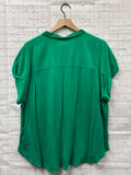 Size XL Ladies Green Blouse