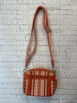 Ladies Orange Print MYRA Purse