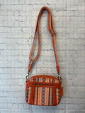 Ladies Orange Print MYRA Purse