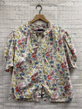 Size XL Ladies White Floral Gap Blouse