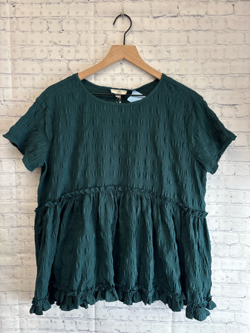 Size Small Ladies Green Entro Blouse
