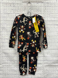 Size 4 Unisex Black Print Baby Gap PJ Set