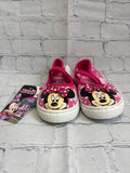 Size 7 Girl's Pink Print Disney Shoe