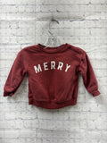 Size 6 months Unisex Maroon Print Little Co. Sweatshirt
